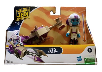 Star Wars Young Jedi Adventures Lys Solay Action Figure w/ Speeder T103/T104