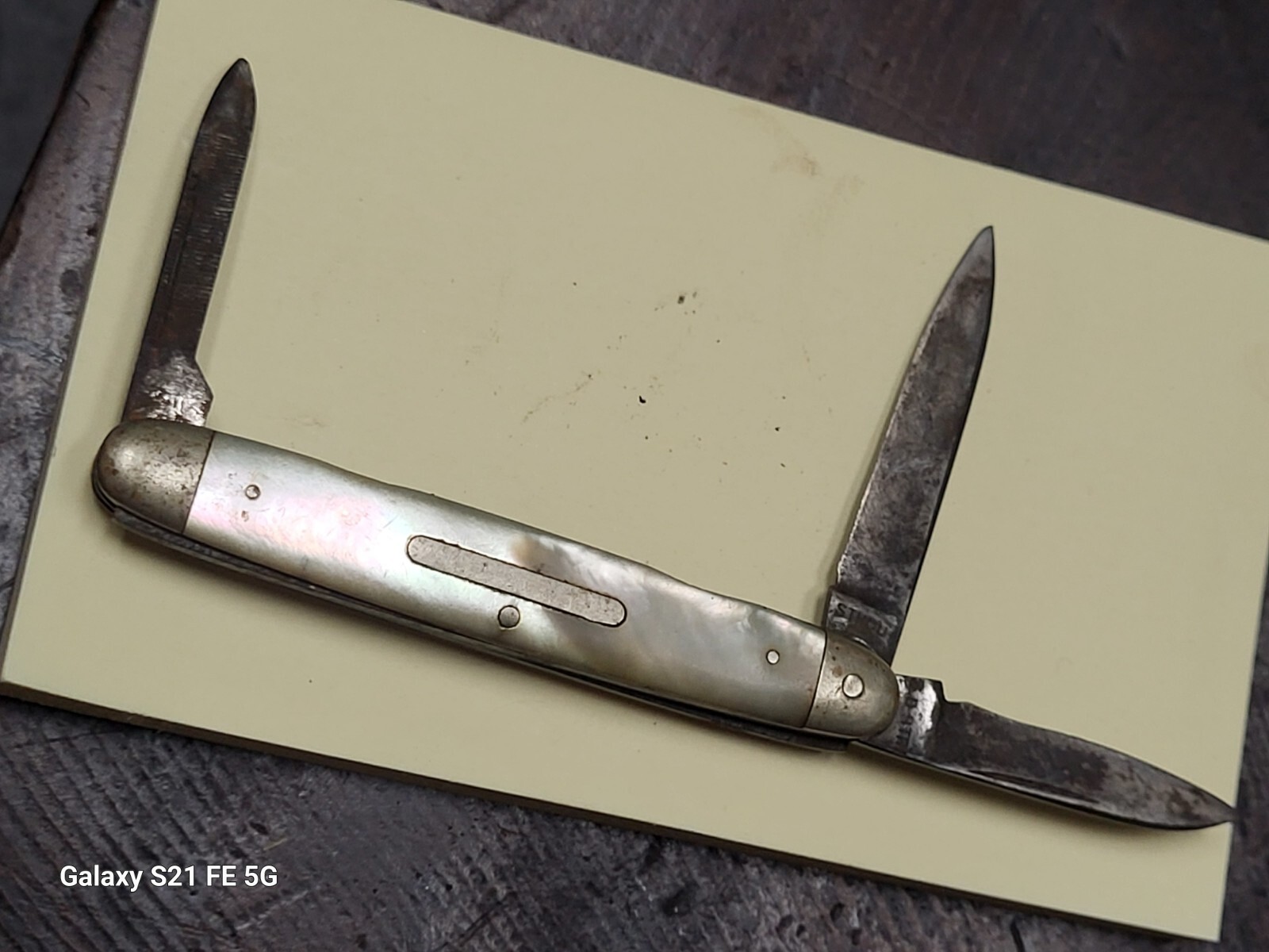 Antique Old Holley mfg. co. lakeville conn jack Pocket knife Estate 3