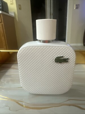 Lacoste White Men Fragrance 75% Full Of 3.3 Oz