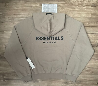 ☆FEAR OF GOD エッセンシャルズ パーカー XSサイズ☆ NEW Fear of God Essentials Hoodie Taupe SS21 Size XS,S,M,L FREE