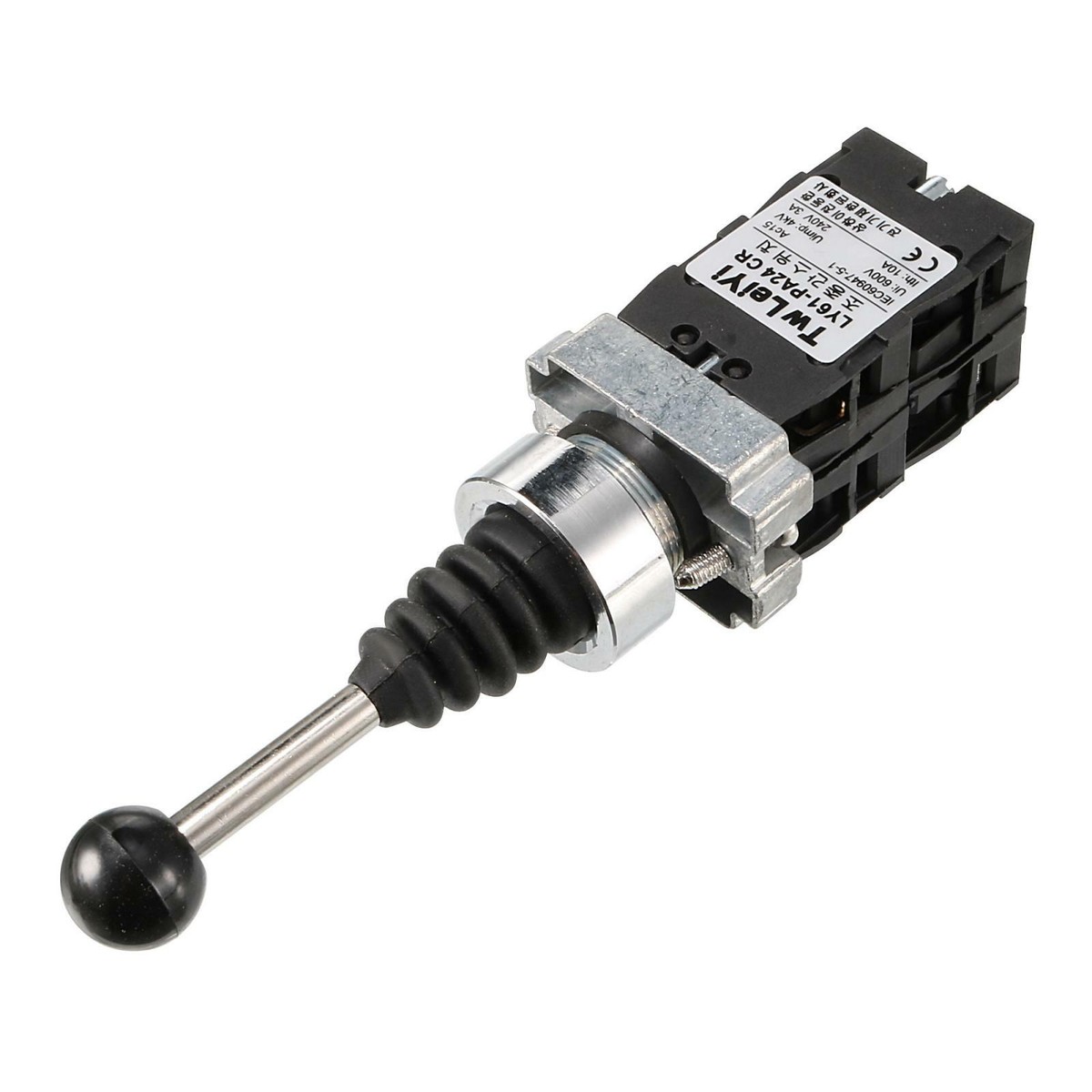 Produktbild von Watris Veiyi 4-Stellungs Joystick-Schalter 4NO – Momentan, Für Magnetstarter & Schütze, 220/380 V, 5/10 A, Mit Federrückstellung