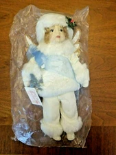 Christmas Holiday Angel Doll House Of Hatten 11”  See Photo Broken Wings on back