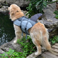 Durable Pet Dog Life Jacket Swimming Safety Vest w/ Pull Handle Puppy Lifesaver