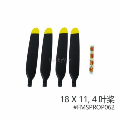 FMS part FMSPROP062 Propeller 4 Bladed 18x11 for 1700MM F4U V3 Scale RC Warbird