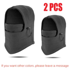Balaclava 2 Pack Winter Fleece Full Face Mask Baclava Neck Warmer Ski Mask Cover