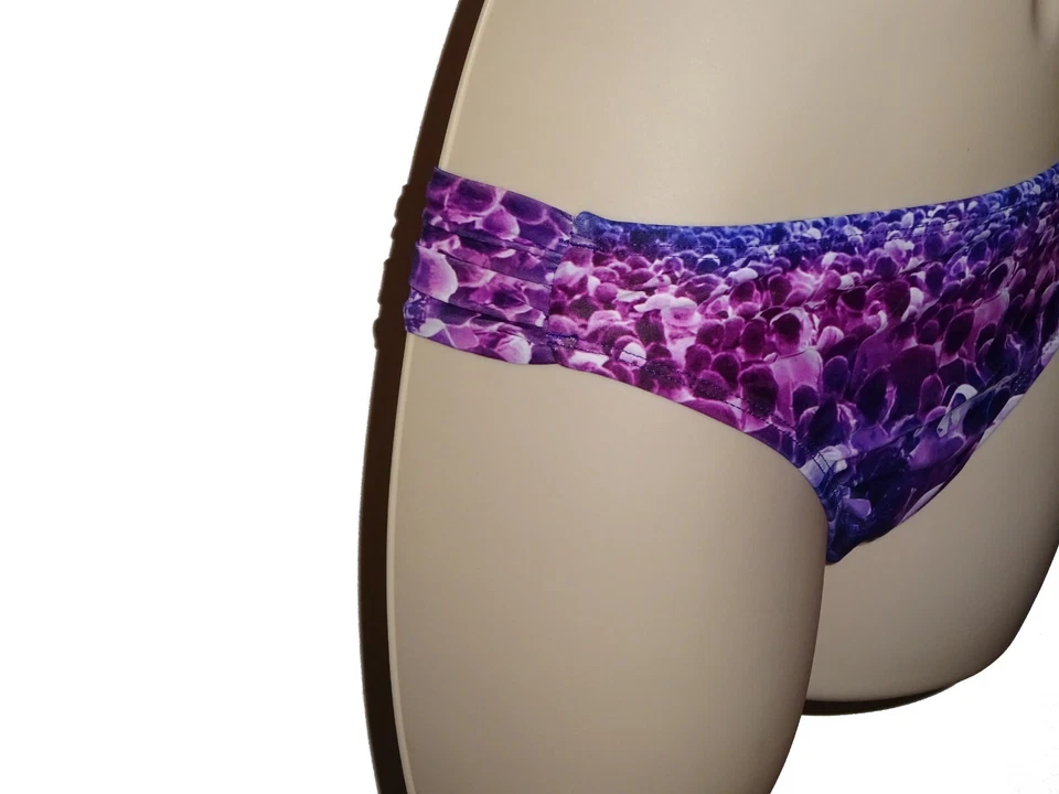The Bikini Lab purple bandeau bikini size S swimsuit 2 piece set festival new - Image 2 of 4