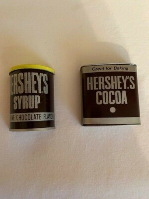 Vintage Hershey's Chocolate Syrup & Hershey's Cocoa Refrigerator Magnets