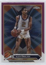 2023-24 Topps Chrome Magenta Refractor Alex English #26 HOF 0qw2