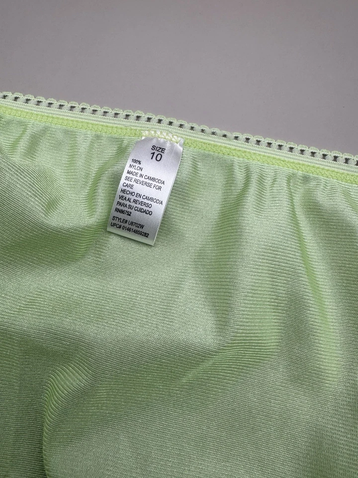 Bragas Simply Basic de nailon verde lima talla 10 nuevas con etiquetas Foto 3 de 3