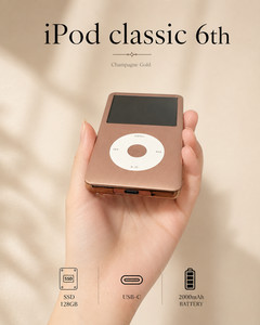 iPod classic 第6世代 SSD 128GB USB-C MOD iPod USB C Mod | eBay