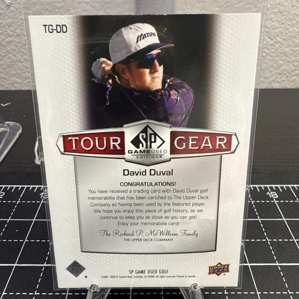 2024 Upper Deck SP Game Used Dual Relic Tour Gear, Logo! , David Duval. 1/5 - Image 2 of 4
