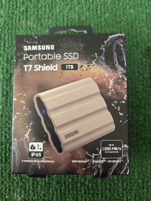 NEW SAMSUNG T7 Shield 1TB Portable Solid State Drive USB 3.2 MU-PE1T0K/AM