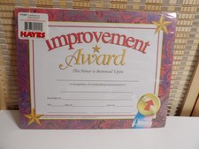 Hayes Improvement Award 8.5" x 11" Pack of 30 H-VA688 