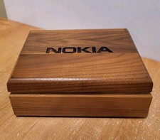 NOKIA    Wood Storage Box  7 x 5.5   Communications  Promotional Vintage  HTF