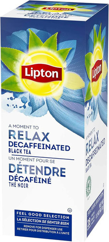 Lipton Relax Decaffeinated Black Tea, 28 Tea Bags, 62.3g Box - 第 3/4 張圖片