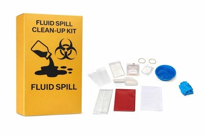 ANIASIS Fluid Spill Clean-Up Kit Biohazard Emergency PPE Face Mask Gloves Apron