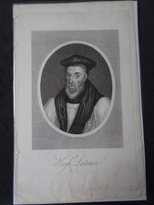 litografia, portrety angielskie "Hugh Latimer" nieznane sc.