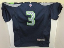 Nike NFL On Field Seattle Seahawks Russell Wilson 3 Jersey Sewn On Youth 14/16