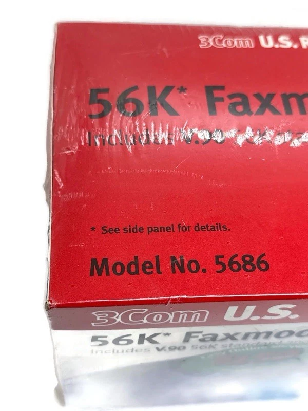 MÓDEM FAX 56K ROBÓTICA EE. UU. DE COLECCIÓN MODELO 5686 - NUEVO SELLADO Foto 4 de 4