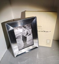NEW/BOXED LENOX 84 Bead Frame 5  x 7  Aluminum Picture Photo Holder Classy Gift