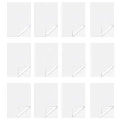 12Pcs Water Soluble Stabilizer Tear Away Sewing Machine Embroidery Stabilizers