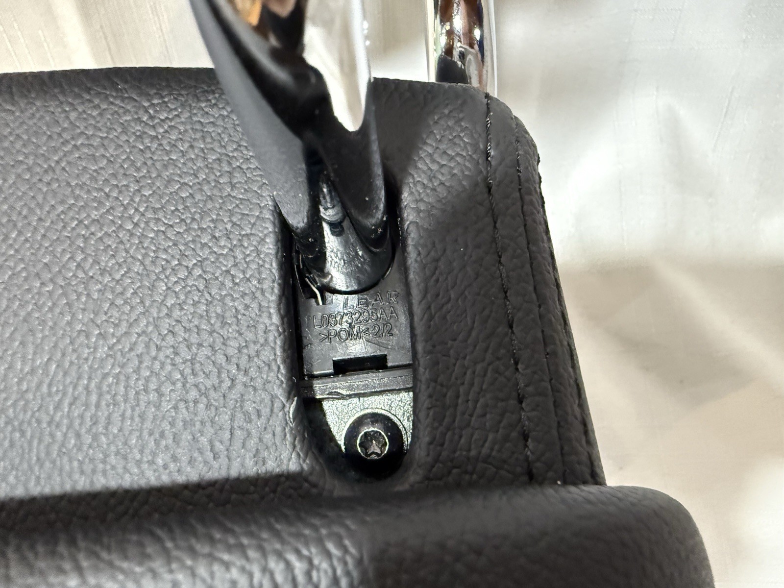 Maserati Ghibli / Levante / Quattroporte Black Leather Headrest Embossed Trident