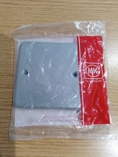 MK Metal Clad 1g Gang Blank Plate K3390