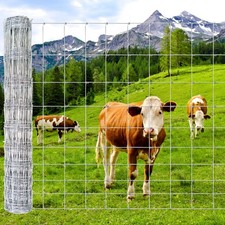 4/5/6FT x 164/328ft Wire Fence Cattle Farm Fence Yard Field Livestock Protection