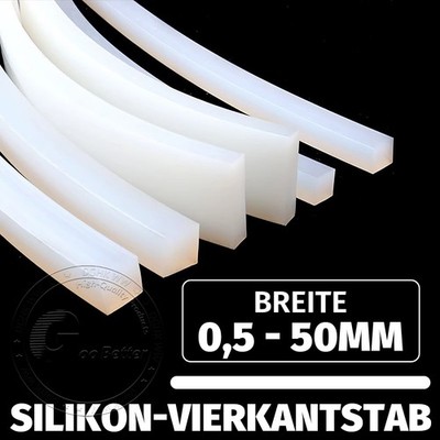 Weiß Silikon-Gummi Dichtung Vierkantleisten Sealing Quadrat Stab Gummidichtung