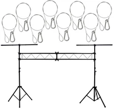 DJ Pro Light Trussing 10 Foot Portable Truss Lighting System (8) Safety Cables