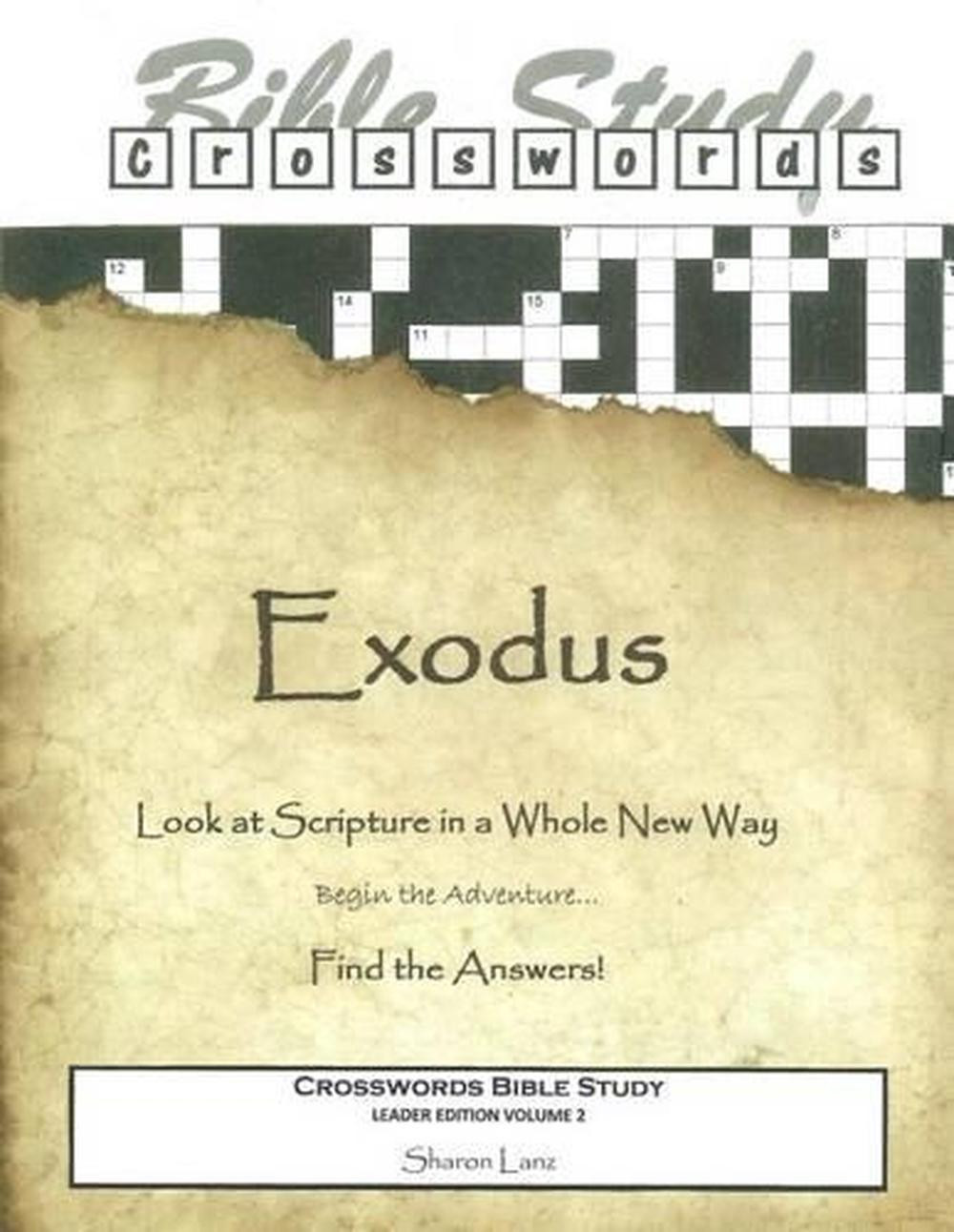 Crosswords Bible Study Exodus Leader Book by Sharon Lanz English Paperback Edition