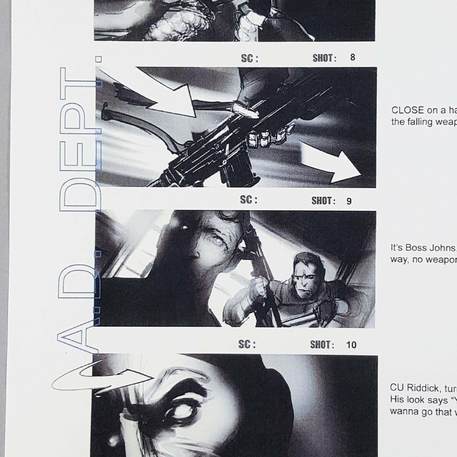 Image 6 of Riddick Production Used Storyboard Hell Rally Vin Diesel Scene 106 Page 15
