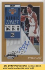 2018 Contenders Optic Rookie Ticket Orange Prizm /25 Allonzo Trier Auto READ 0c3