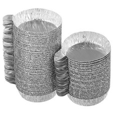 100 sztuk Płyty ważące Tace z folii aluminiowej Laboratorium Naczynia aluminiowe