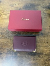 Cartier - Calfskin Cardholder - Unisex - Burgundy