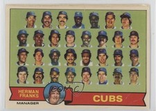 1979 Team Checklists Sheet Cut Singles Checklist Herman Franks Chicago Cubs 10c6
