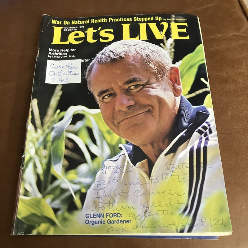 Let’s Live Health Magazine October 1973 Glen Ford