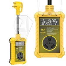 RV Surge Protector 30 Amp 16000J, IP67 Waterproof LED Real-Time 30A yellow