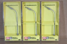 BRAWA 5020 HO GAUGE 3 x STREET LAMP LIGHT POST for MODEL RAILWAY LAYOUT on