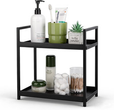 Bathroom Counter Organizer 2 Tier Vanity Storage Countertop Shelf Makeup Organiz