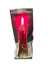 Vintage Beacon Electric Christmas Red Foil Tabletop Candle Ornament Pair In Box — photo 2