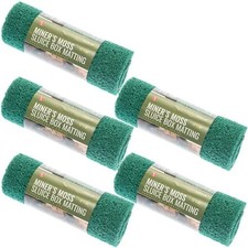 5 Pack Green Miner's Moss 12X36x10mm Sluice Box Matting, Gold Panning