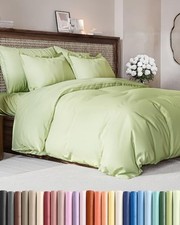 Duvet Cover Queen Size Set Queen 90x90 30 - Light Sage Green No Comforter 