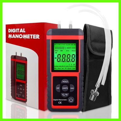 #ad #ad Professional Gas Pressure Tester Digital Manometer with Dual Probe System $57.56