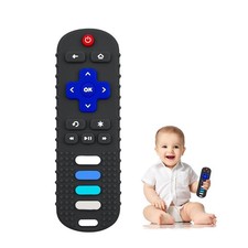 Baby Teething Toys, Food Silicone Teether for Babies 3 6 12 18 Months, TV Rem...