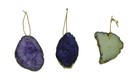 Agate Slice Suncatcher Hanging Ornaments Set of 3