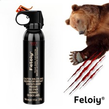 Feloiy Bear Repellant Self Defense Spray w/ Holster - 11oz Bear Attack Deterrent