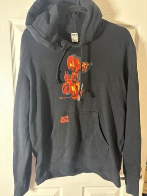 Jeff Koons Balloon Dog Hoody Black Men's Med HTF N0525200)