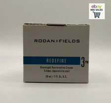 Rodan + Fields REDEFINE Step 3 PM Overnight Restorative Cream 1.0 oz 30 mL.