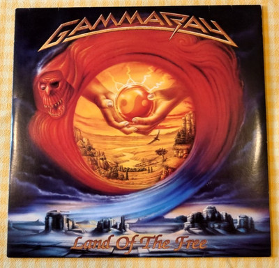 RARE GAMMA RAY Land Of The Free Double LP Original 1995 Noise N 0227-1 VG+